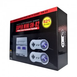 Super Mini SN-02 Retro HDMI SNES TV Game Console Built-in 821 Classic 8 Bit NES Games with Double Gamepads Favourable Price